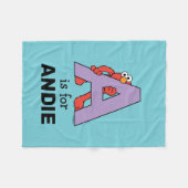 Elmo Alphabet | A LILA Fleecedecke (Vorderseite (Horizontal))