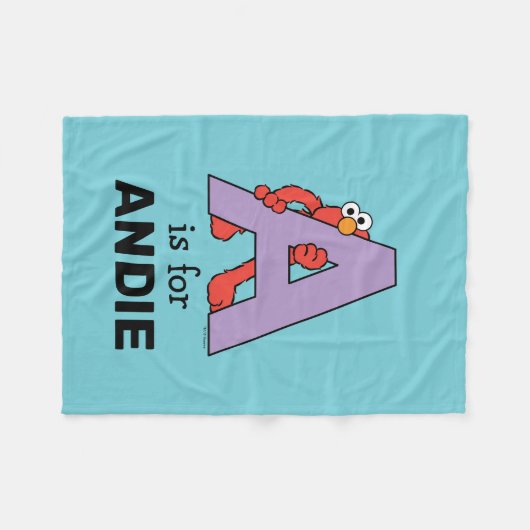 Elmo Alphabet | A LILA Fleecedecke (Vorderseite (Horizontal))
