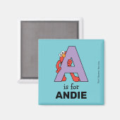 Elmo Alphabet | A LILA Magnet (Vorderseite/Rückseite)