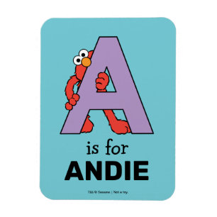 Elmo Alphabet   A LILA Magnet