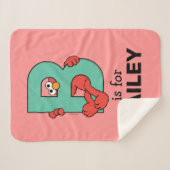 Elmo Alphabet | B AQUAMARIN Sherpadecke (Vorderseite (Horizontal))