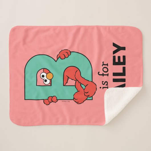 Elmo Alphabet | B AQUAMARIN Sherpadecke (Vorderseite (Horizontal))