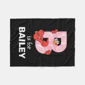 Elmo Alphabet | B Blasen Fleecedecke (Vorderseite (Horizontal))