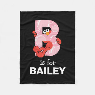 Elmo Alphabet B Blasen Fleecedecke