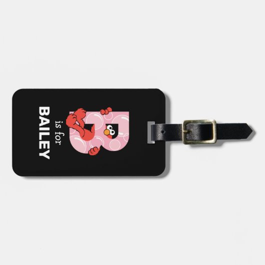 Elmo Alphabet | B Blasen Gepäckanhänger (Vorderseite horizontal)