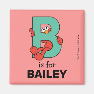 Elmo Alphabet   B Türkis Magnet