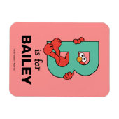 Elmo Alphabet | B Türkis Magnet (Horizontal)