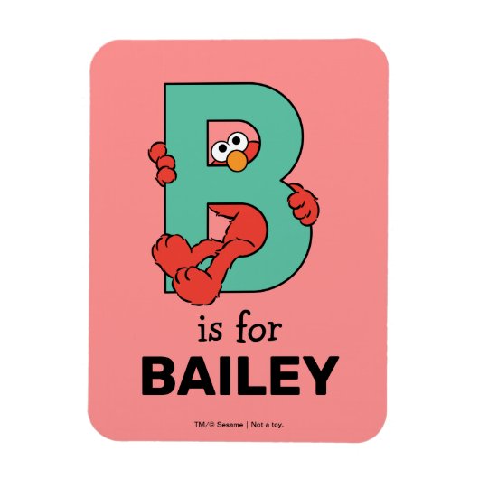 Elmo Alphabet | B Türkis Magnet (Vertikal)