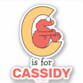 Elmo Alphabet | C Orange Aufkleber (Vorderseite)