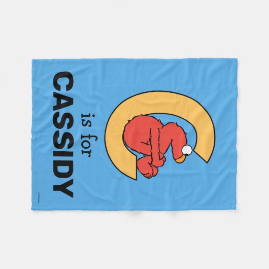 Elmo Alphabet | C Orange Fleecedecke (Vorderseite (Horizontal))