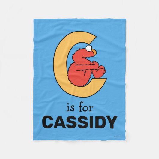 Elmo Alphabet | C Orange Fleecedecke (Vorderseite)
