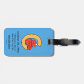 Elmo Alphabet | C Orange Gepäckanhänger (Rückseite horizontal)