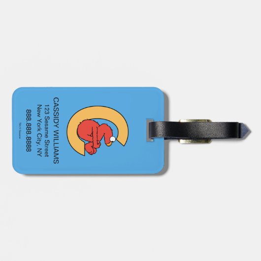 Elmo Alphabet | C Orange Gepäckanhänger (Rückseite horizontal)