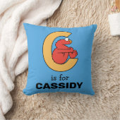 Elmo Alphabet | C Orange Kissen (Decke)