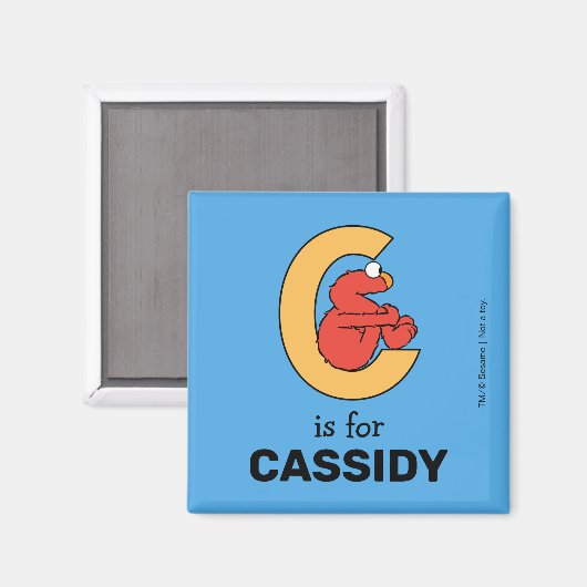 Elmo Alphabet | C Orange Magnet (Vorderseite/Rückseite)