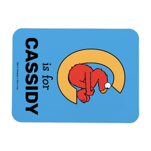 Elmo Alphabet | C Orange Magnet (Horizontal)