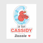 Elmo Alphabet | C Wolken Aufkleber (Blatt)