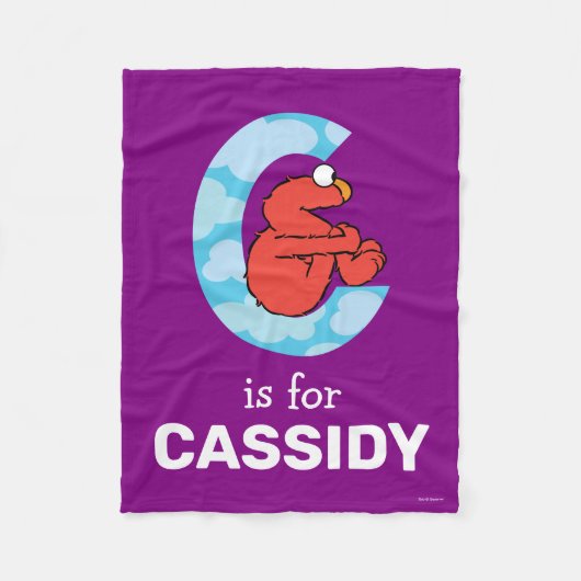 Elmo Alphabet | C Wolken Fleecedecke (Vorderseite)