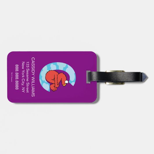 Elmo Alphabet | C Wolken Gepäckanhänger (Rückseite horizontal)