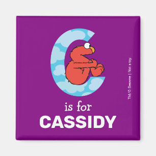 Elmo Alphabet C Wolken Magnet