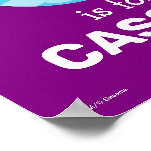 Elmo Alphabet | C Wolken Poster (Ecke)