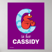 Elmo Alphabet | C Wolken Poster (Vorne)