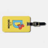 Elmo Alphabet | D Blau Gepäckanhänger (Vorderseite horizontal)