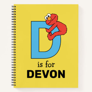 Elmo Alphabet D Blau Notizblock