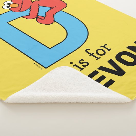 Elmo Alphabet | D Blau Sherpadecke (3/4)