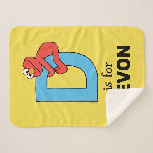 Elmo Alphabet | D Blau Sherpadecke (Vorderseite (Horizontal))