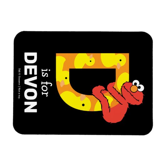 Elmo Alphabet | D Duck Magnet (Horizontal)