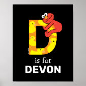 Elmo Alphabet | D Duck Poster (Vorne)