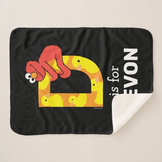 Elmo Alphabet | D Duck Sherpadecke (Vorderseite (Horizontal))