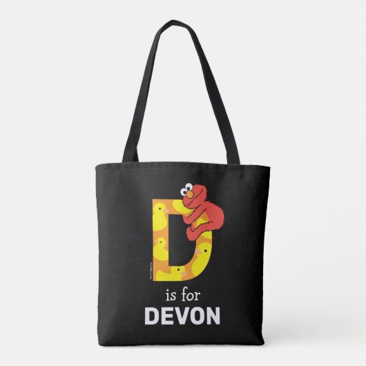 Elmo Alphabet | D Duck Tasche (Rückseite)