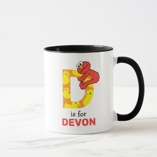 Elmo Alphabet | D Duck Tasse (Rechts)