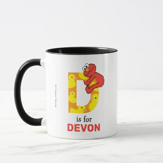 Elmo Alphabet | D Duck Tasse (Links)