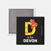 Elmo Alphabet | D Ente Magnet (Vorderseite/Rückseite)