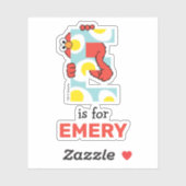 Elmo Alphabet | E Eier Aufkleber (Blatt)