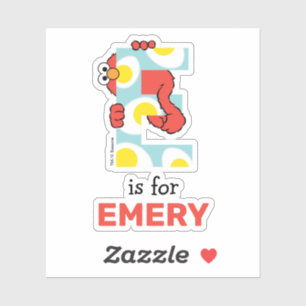 Elmo Alphabet E Eier Aufkleber