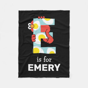 Elmo Alphabet E Eier Fleecedecke