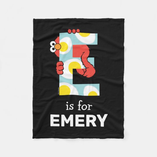 Elmo Alphabet | E Eier Fleecedecke (Vorderseite)