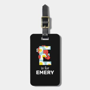 Elmo Alphabet E Eier Gepäckanhänger