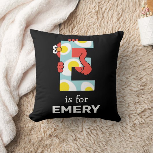 Elmo Alphabet | E Eier Kissen (Decke)