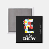 Elmo Alphabet | E Eier Magnet (Vorderseite/Rückseite)