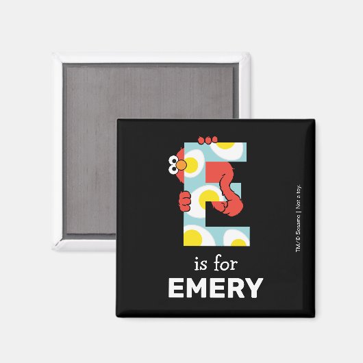 Elmo Alphabet | E Eier Magnet (Vorderseite/Rückseite)