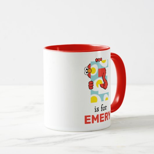 Elmo Alphabet | E Eier Tasse (VorderseiteRechts)