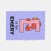 Elmo Alphabet | E Pink Fleecedecke (Vorderseite (Horizontal))