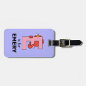 Elmo Alphabet | E Pink Gepäckanhänger (Vorderseite horizontal)