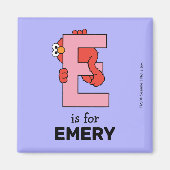 Elmo Alphabet | E Pink Magnet (Vorne)