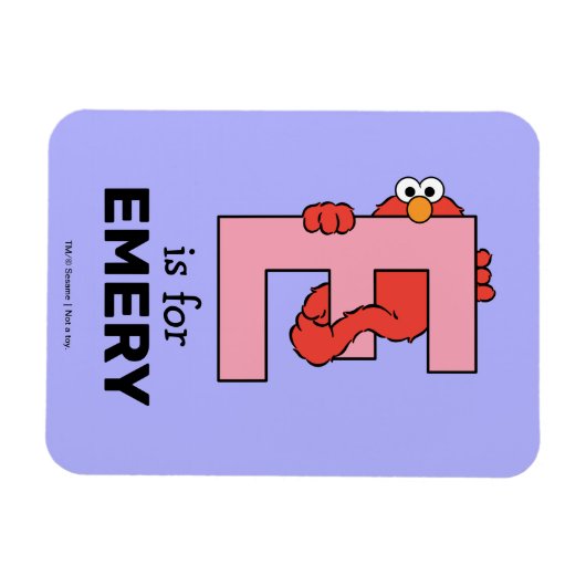 Elmo Alphabet | E Pink Magnet (Horizontal)